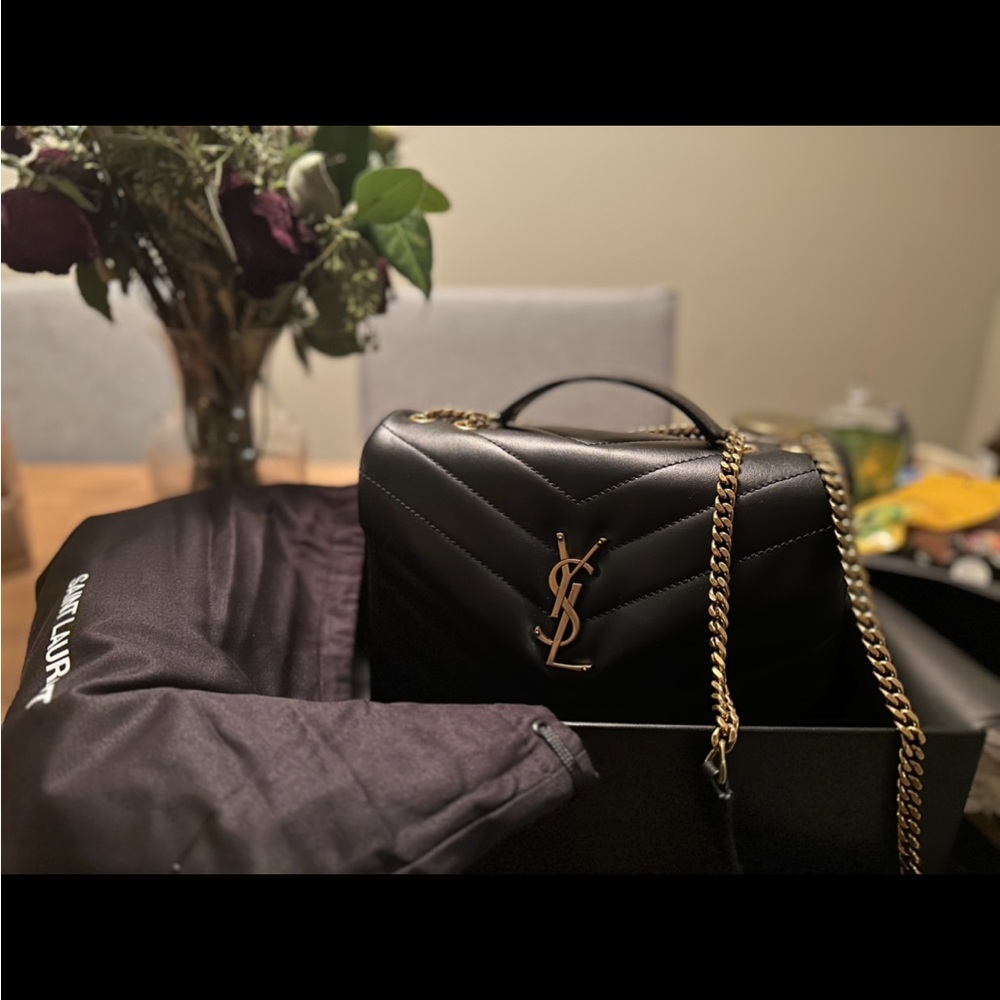MINT CONDITION YSL SMALL LOULOU IN QUILTED LEATHER, price negotiable.